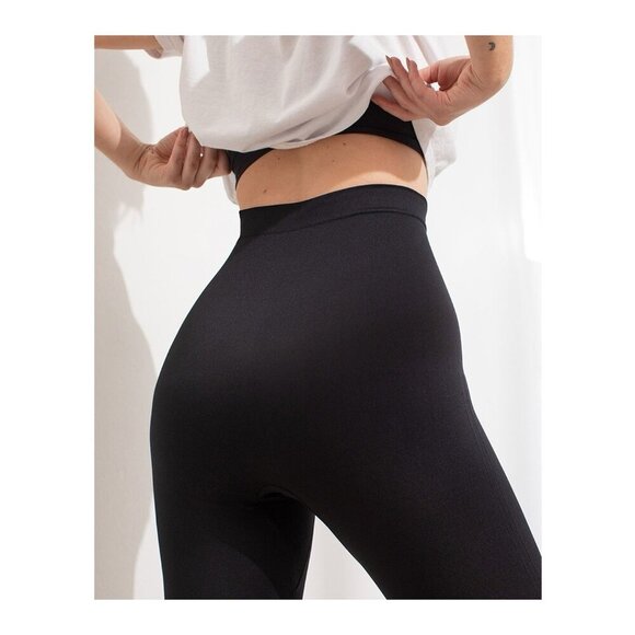Shapermint Empetua Womens High Waist Shaping Leggings Sz Large Black 42075 $60 - Picture 14 of 16